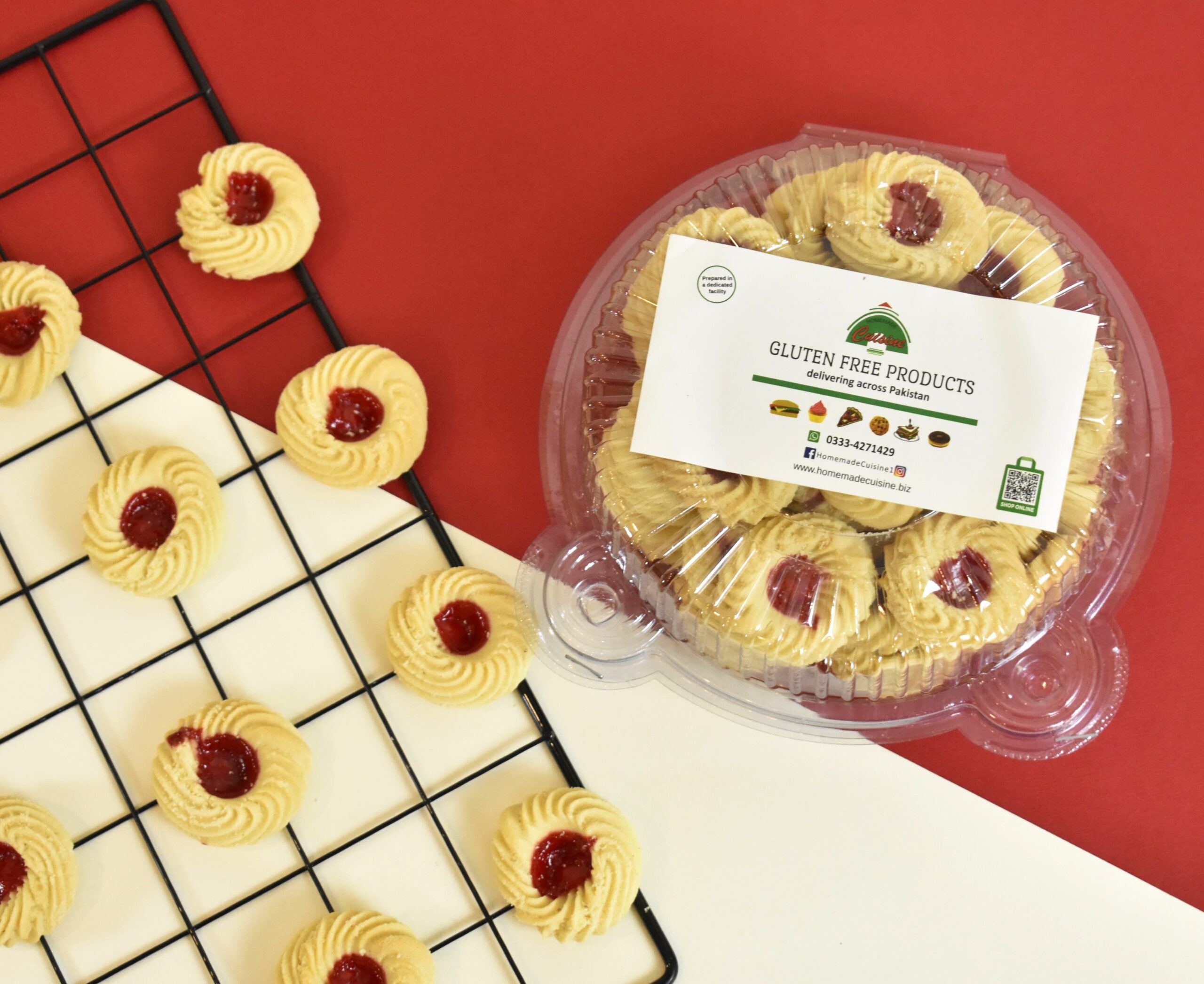 Gluten Free Vanilla Jam Biscuits