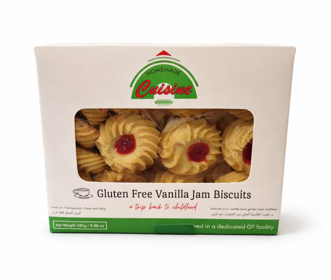 Gluten Free Vanilla Jam biscuits 280g