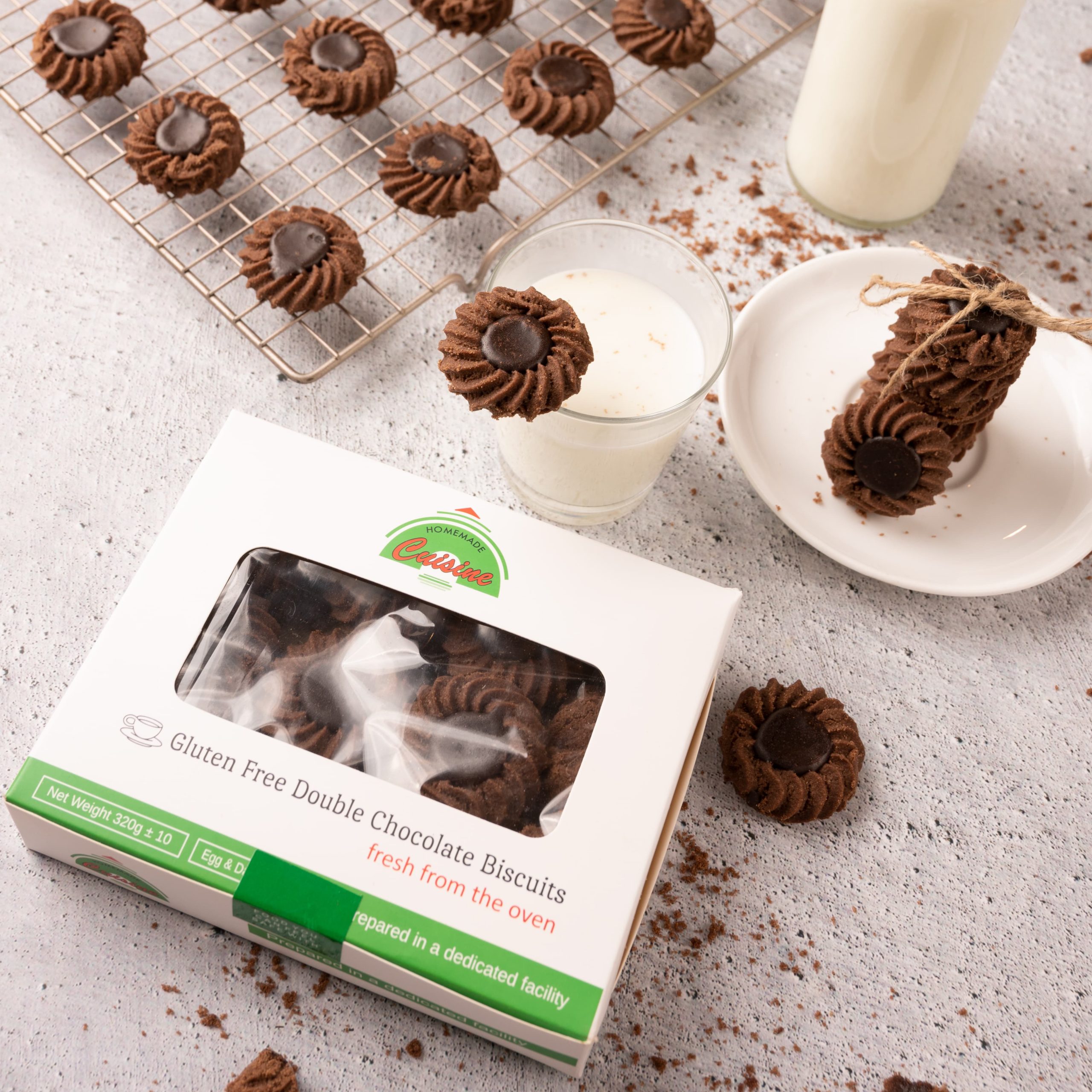 Gluten Free Double Chocolate Biscuits