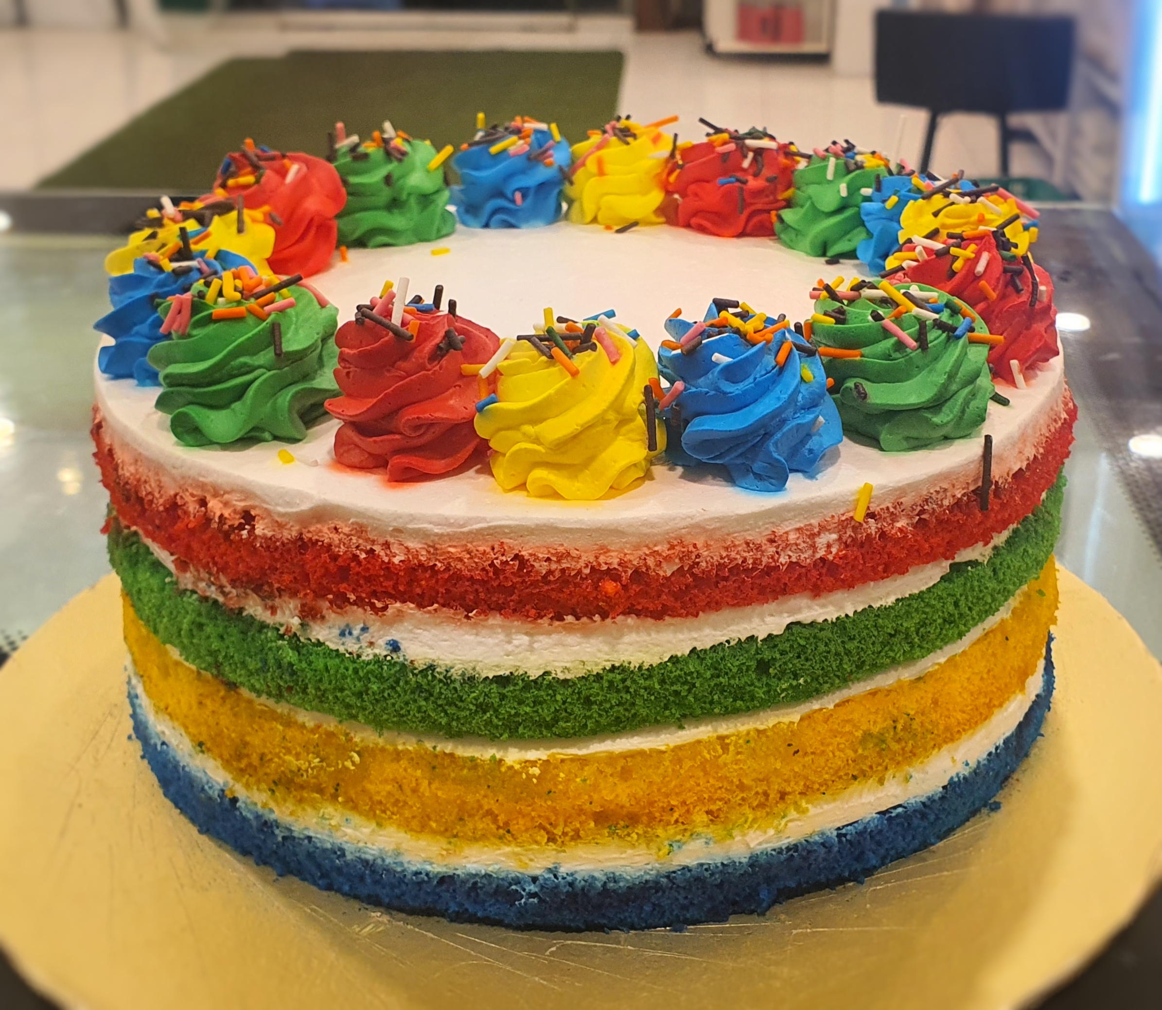 Gluten Free Rainbow Cake