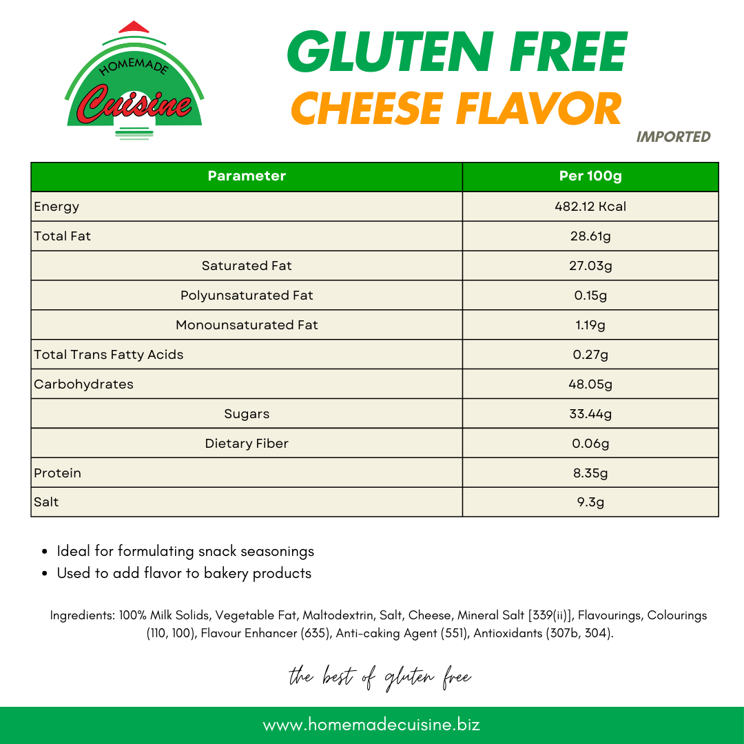 Gluten Free Cheese Flavor