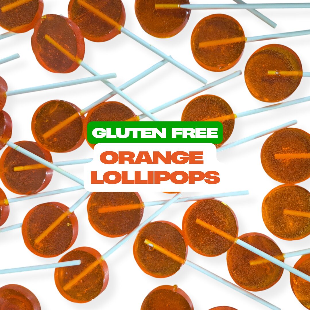 Gluten Free Orange Lollipops